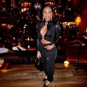 REVOLVE Sleek Black Cut-Out Crop Top